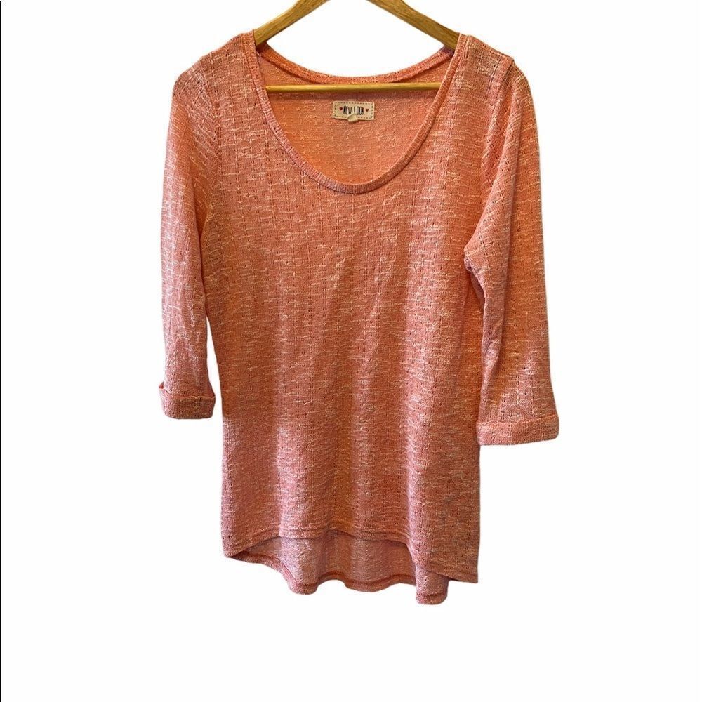 NEW LOOK Coral Lightweight Loose Knit Sweater